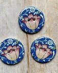 Vintage Floral Ceramic Buttons