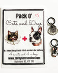 Pack O' Cats and Dogs Stitch Markers