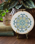 Mediterranean Medallion Cross Stitch Hoop Kit