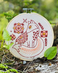 Folk Fox Embroidery Kit