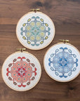 Mediterranean Medallion Cross Stitch Hoop Kit