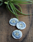 Vintage Floral Ceramic Buttons