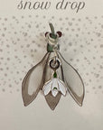 Silent Snow Drop Individual Stitch Markers