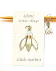 Silent Snow Drop Individual Stitch Markers