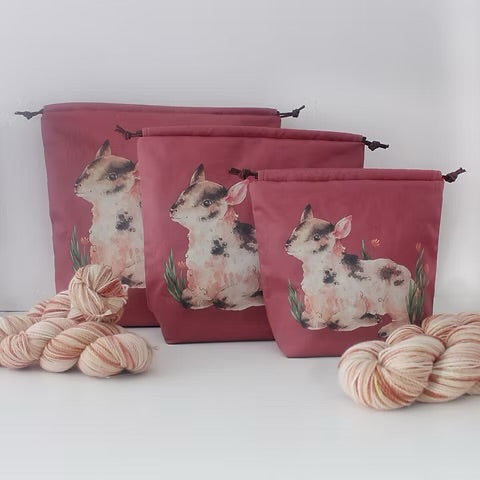 Medium Project Bags by The Blue Rabbit House