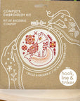 Folk Fox Embroidery Kit