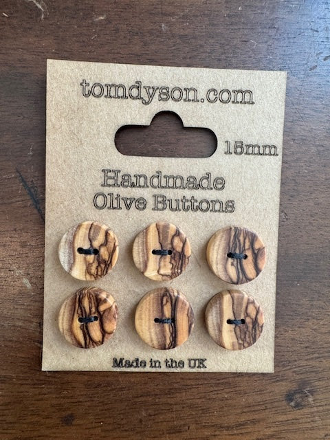 Handmade Wooden Buttons by Tom Dyson