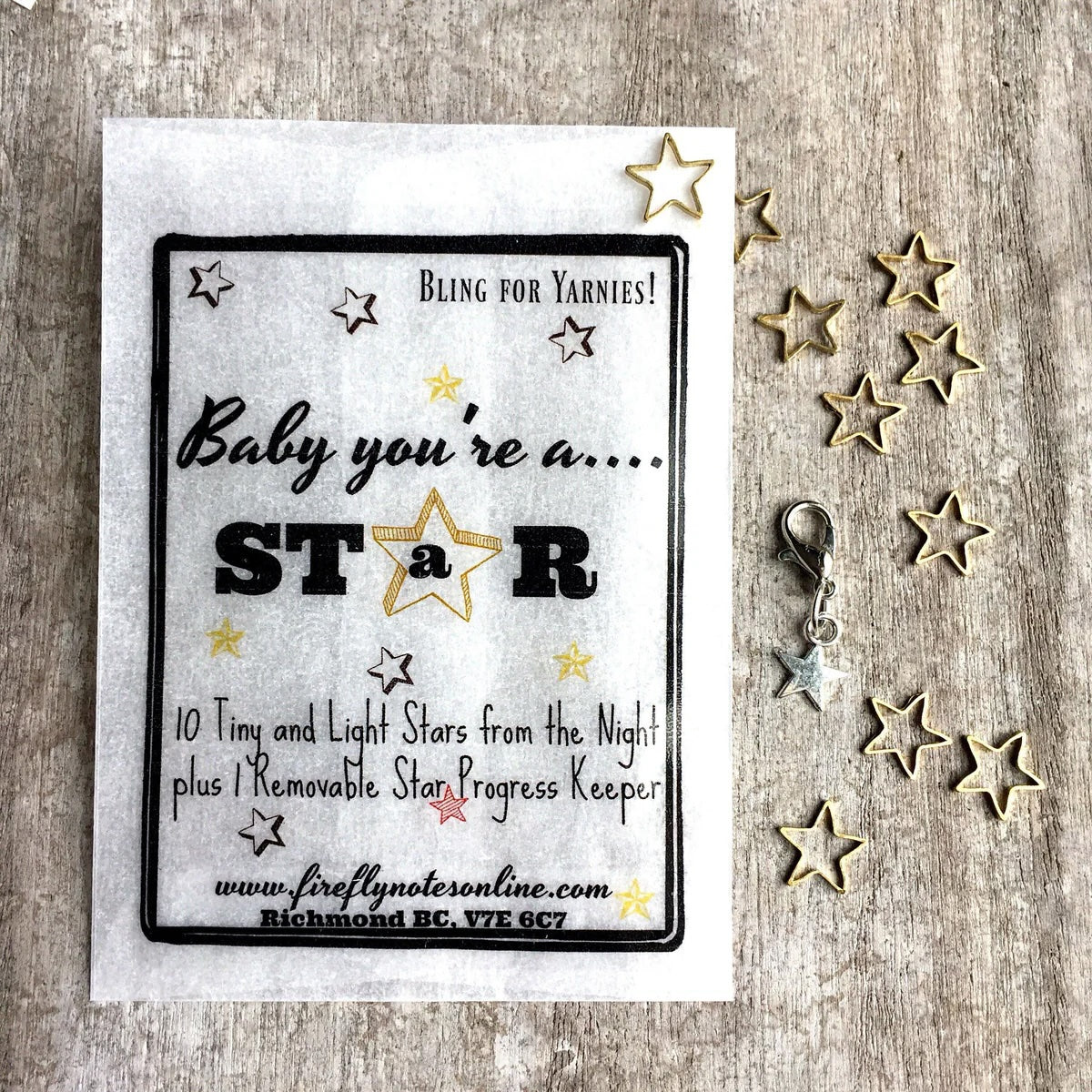 Tiny Stars Stitch Markers