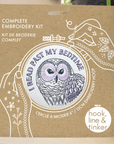I Read Past My Bedtime Embroidery Kit