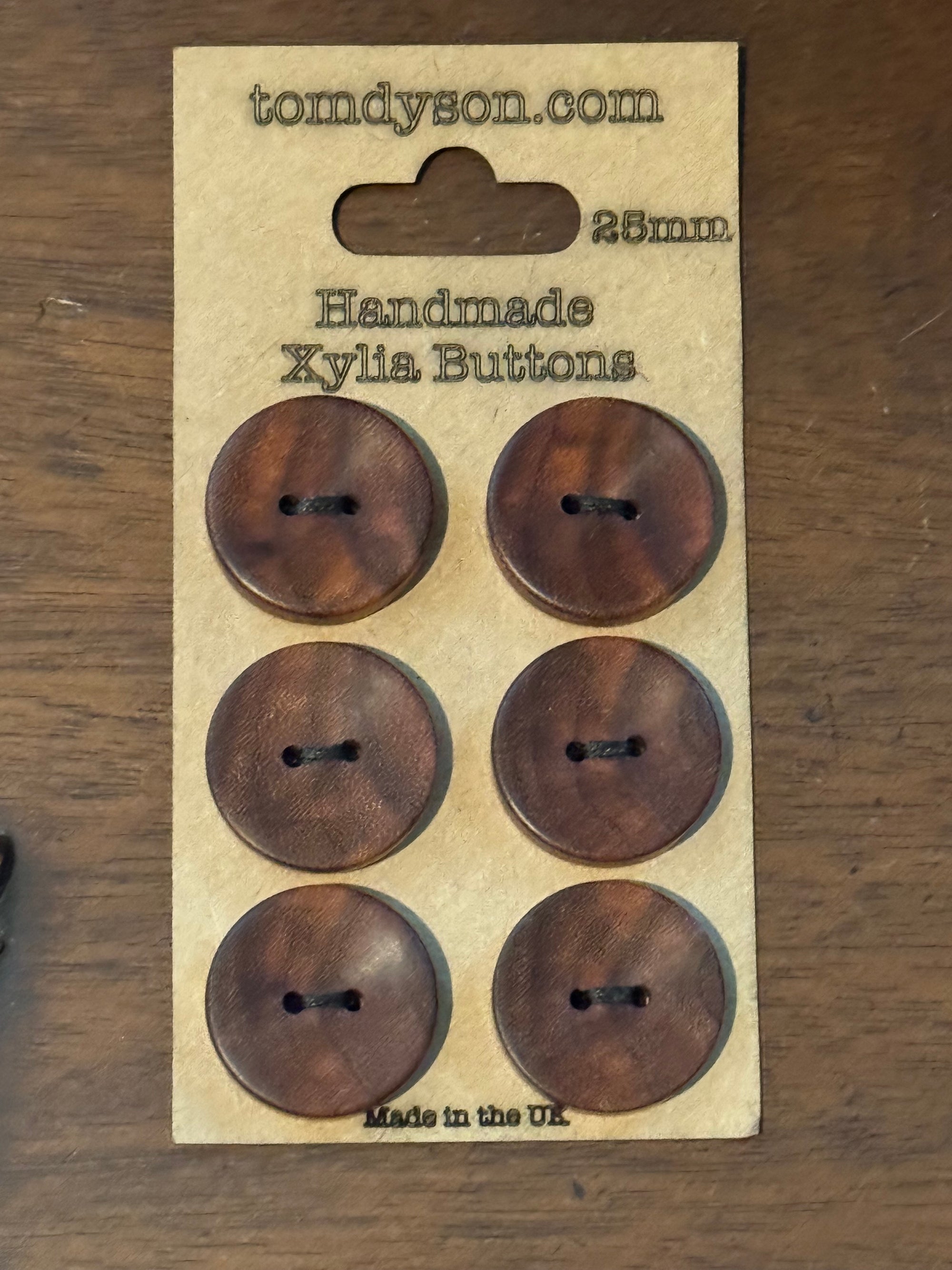 Handmade Wooden Buttons by Tom Dyson