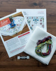 Blue Larkspur Cross Stitch Kit