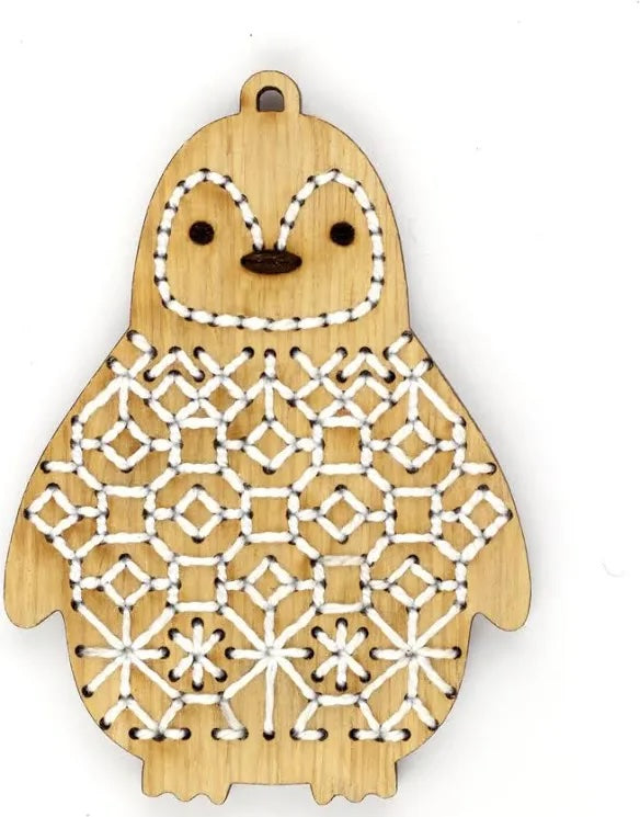 DIY Stitched Oak Ornaments