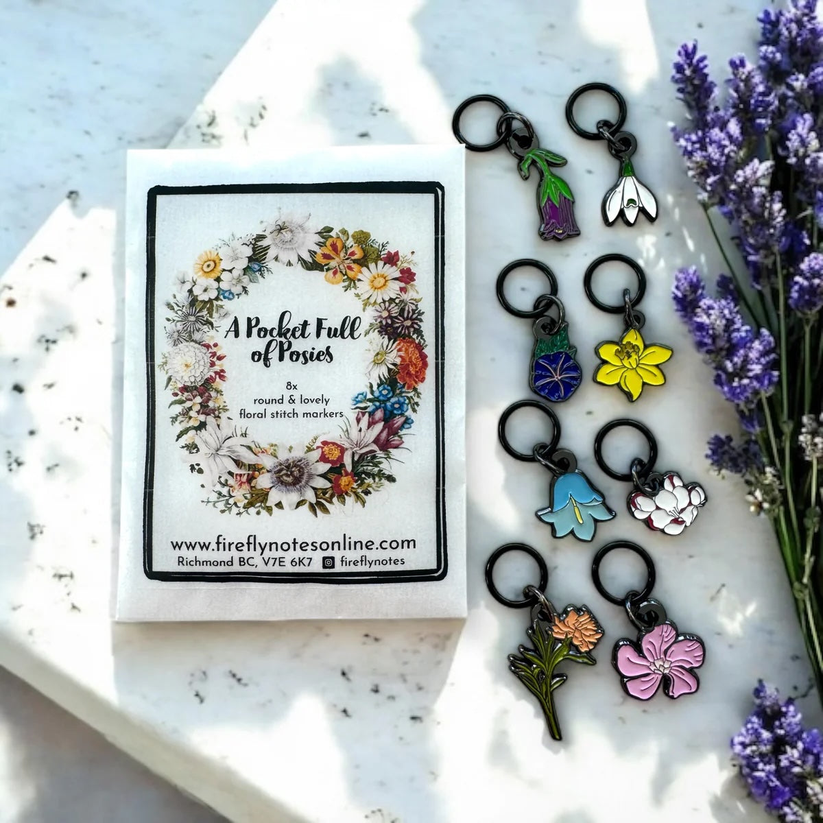 Pocket Full of Posies Stitch Markers