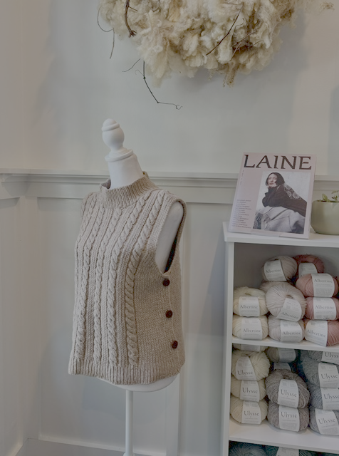 Huurre Cable Vest Kal Class with Leslie Hinshaw
