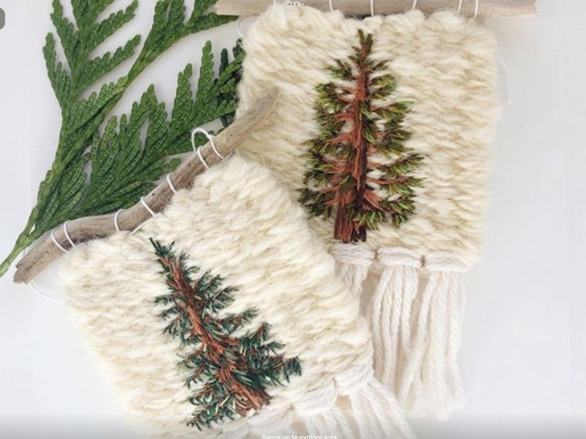 Winter Trees Tapestry Weaving